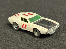 VINTAGE AURORA AFX DODGE CHARGER 11 - GREEN WINDSHIELD HO SCALE SLOT CAR