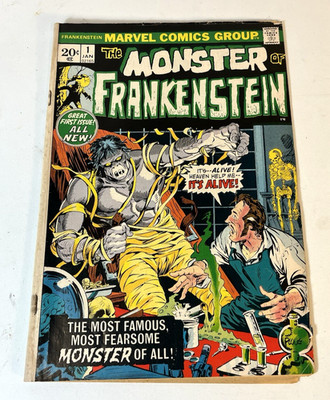 Frankenstein #1 Marvel Comics Mike Ploog Bronze Age 1973