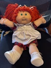 Vintage~CABBAGE PATCH DOLL~1978/82~RED HAIR~Blue Eyes~PLAID OUTFIT~CUTE!!~EUC