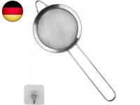 1 Packung Kleines Edelstahl-Sieb, Feinmaschiges Sieb, Mit KüChenhaken, 8 Cm