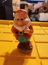 Disney Snow White and the Seven Dwarfs Happy Figure Squeeze Rubber Bath Toy 5"