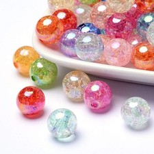 Chunky Bubblegum Beads - 900 Pcs AB Color Acrylic Round Beads