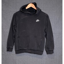 Nike Sportswear Club Fleece Kids Hoodie Black FD3000-010 Size Large
