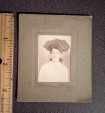 Early 1900's Grace Hodil Young Girl Woman Portrait Photo Antique Picture OOAK