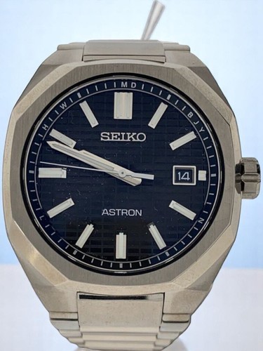 Seiko Astron Nexter Solar Analog Watch Black Stainless Steel 7B72-0AF0