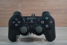 Sony SCPH-10010 PS2 OEM Black Playstation 2 Controller AUTHENTIC WORKING