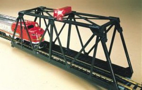 Puente parpadeante escala N Bachmann 46904 montado con luz roja parpadeante | Zustand: New