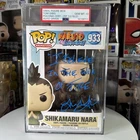 Funko POP! Naruto Shippuden - Tom Gibis Signed Shikamaru Nara PSA Gem Mint 10 !!