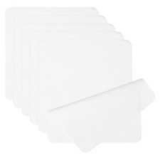 6 Pcs 7.9" x 7.9" Glasses Cleaning Cloth Microfiber Eyeglasses Cloth White