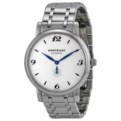 MontBlanc Star Classique Automatic White Silver Dial Unisex Watch 110589