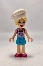 Lego Minifigure frnd036  Friends Stephanie - Bright Pink Apron, White Chef Toque