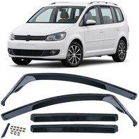 Windabweiser Regenabweiser 4-Teilig Schwarz GetöNt FüR VW Touran 1T 2003-2015