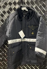 RefrigiWear Mens Iron-Tuff Siberian 2XL Enhanced Visibility Jacket NWT MSRP $177
