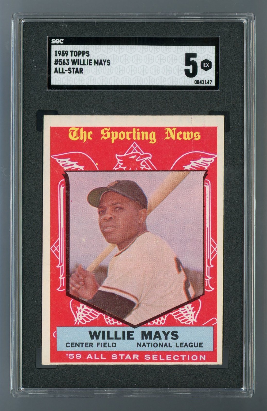 1959 Topps #563 Willie Mays All-Star SGC 5 EX #0041147