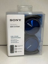 Sony MDR-ZX310AP 30mm Driver Wired Stereo Headphones - Blue BB2