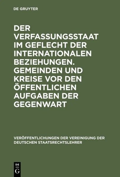 Christian Tomuschat | Der Verfassungsstaat Im Geflecht Der Internationalen...-image