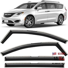in-Channel Incredibly Durable Rain Guards for Chrysler For Pacifica 17-26