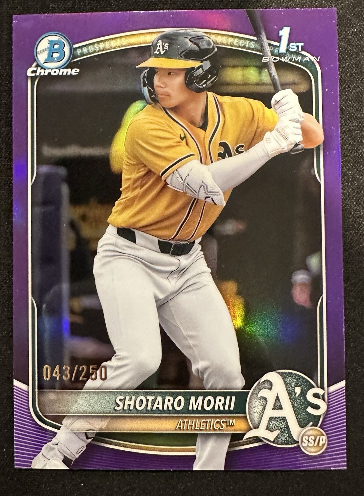 2025 Bowman Chrome Shotaro Morii Purple Refractor /250 1st Bowman #BCP-170