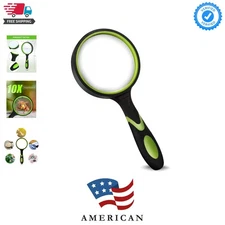 Magnifying Glasses, Magnifying Glass 10X Handheld Reading Magnifier for Senio...