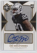 2017 Panini Limited Rookie Spotlight Gold 24/25 Obi Melifonwu #194 Auto 0kb5