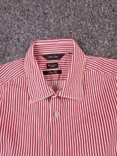Paul Smith Shirt Men 16/41 Slim Fit Candy Stripe Made in Italy