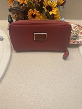 New with tags GUESS Red Wristlet Zip Around Wallet Clutch Bag