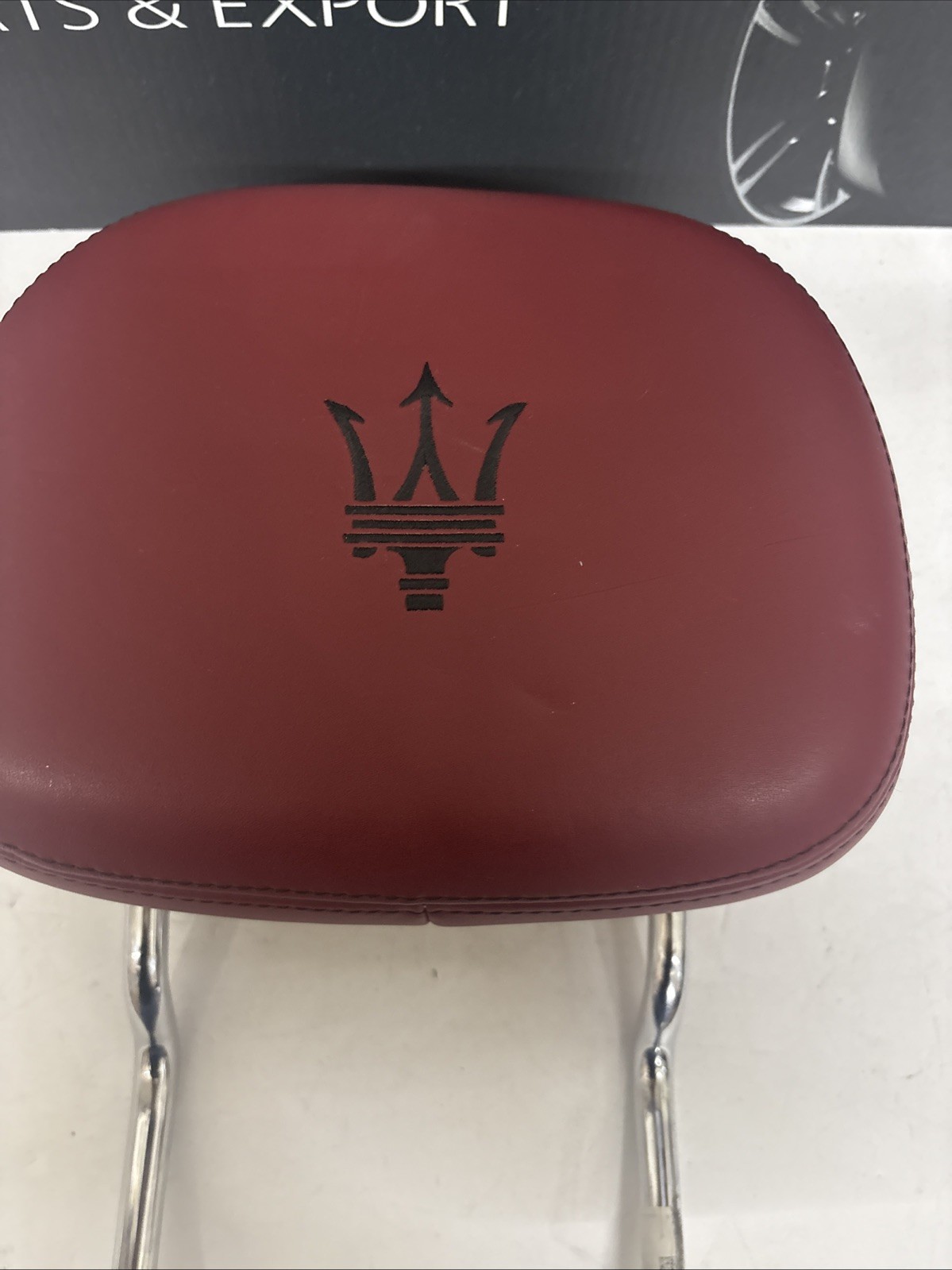 Maserati Levante Front Head Rests Black  Paint Splatter 14-19#565