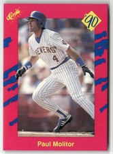 1990 CLASSIC UPDATE #T34 PAUL MOLITOR MILWAUKEE BREWERS
