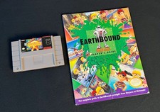 EarthBound - Super Nintendo SNES Cartridge & Player's Guide Authentic