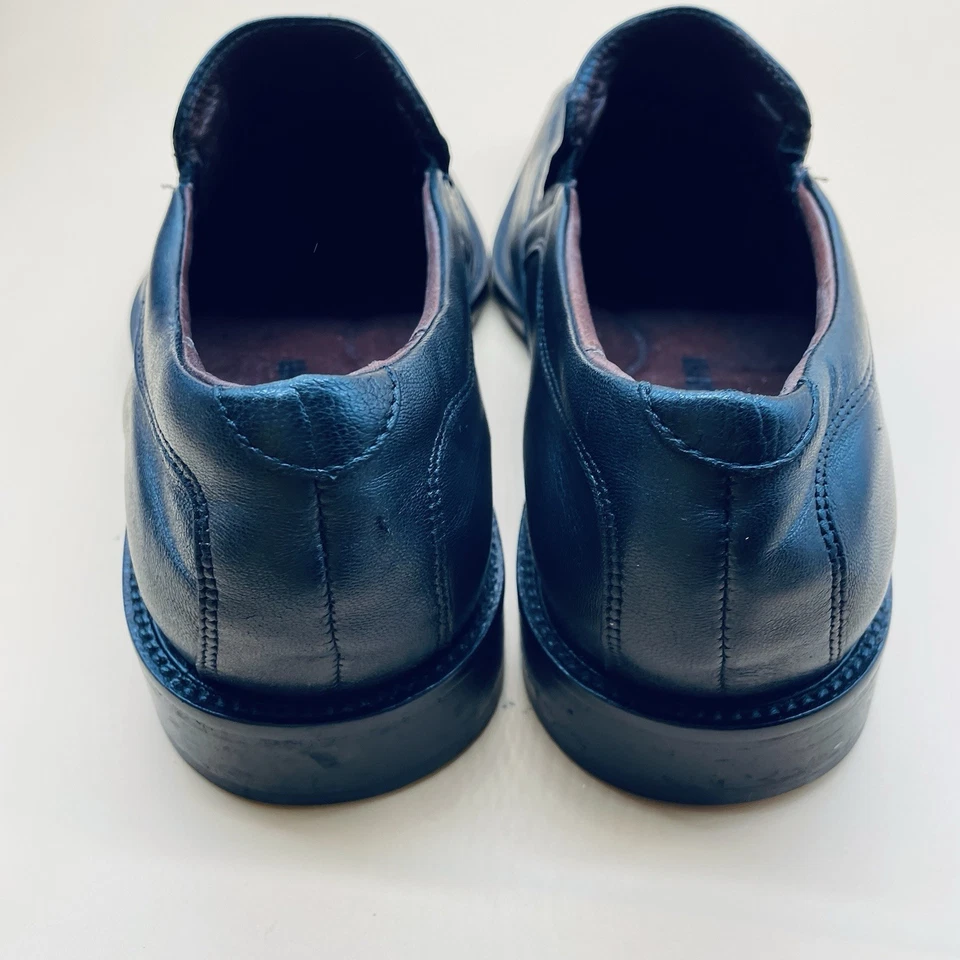 Zapato sin cordones Johnston and Murphy para hombre negro talla 9 M cuero suave Foto 3 de 4