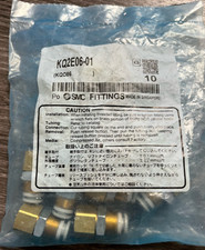 10PCS  SMC Female thread through joint KQ2E06-01