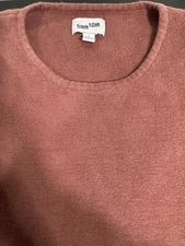 Frank + Oak 100% Cotton Women's Large Crewneck Sweater Dusty Pink Preppy Cozy