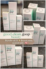 Good Clean Goop Beauty Juice Cleanser Glycolic Toner Moisturizer Set Daily Kit