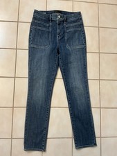 WHITE HOUSE BLACK MARKET Extra High Rise Slim Ankle Every Day Soft Jeans Sz 4  