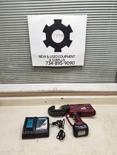 Burndy 444-S Patriot Hydraulic Crimper Dieless Crimping Tool Set Used