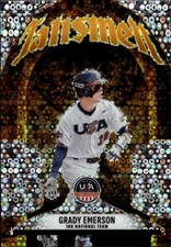 2026 Panini Stars & Stripes Prizm USA Baseball Grady Emerson #2 Talisman Disco