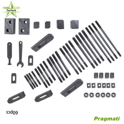 60 Pack Premium 7/16'' T-Slot Metal Clamping Kit for 58020 Mill Set Up Set 3/8-16
