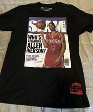 ALLEN IVERSON Philadelphia 76ers Basketball SLAM Mitchell Ness MEDIUM Shirt