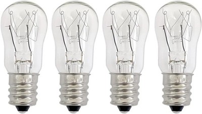4-Pack Dryer Drum Replacement Bulbs 120V 10W E12 for GE & Hotpoint Dryers NEW