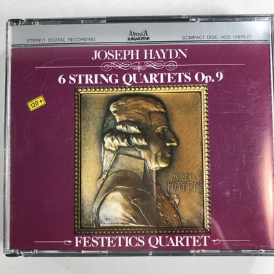 Haydn / Festetics Quartet - 6 String Quartets Op. 9 (2 CD set, 1989, Hungaroton)