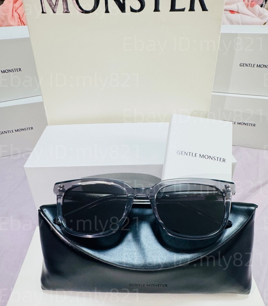 GentleMonster Days Day GC12 Sunglasses Gray Frame Black Lenses | eBay