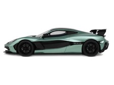 2024 Rimac Nevera R Green Metallic with Black Top 1/18 Model Car by GT Spirit