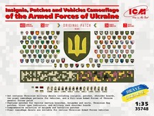 KIT ACTIONFIGUREN MILITÄR ICM GALLONEN WAPPEN UND TARNUNGEN FAHRZEUGE UKRAINE
