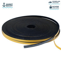 Dichtungsband Selbstklebend 6Mm X 1,5Mm 20M Schwarz TüR Fenster Gummi Schaum