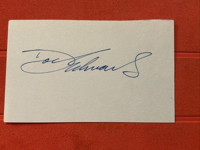 Doc Edwards   MLB: 1962 Cleveland Indians    Autograph   