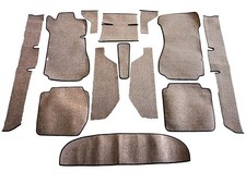 Beiger Teppichsatz schwarz umkettelt für Mercedes W114 W115  /8 Limousine
