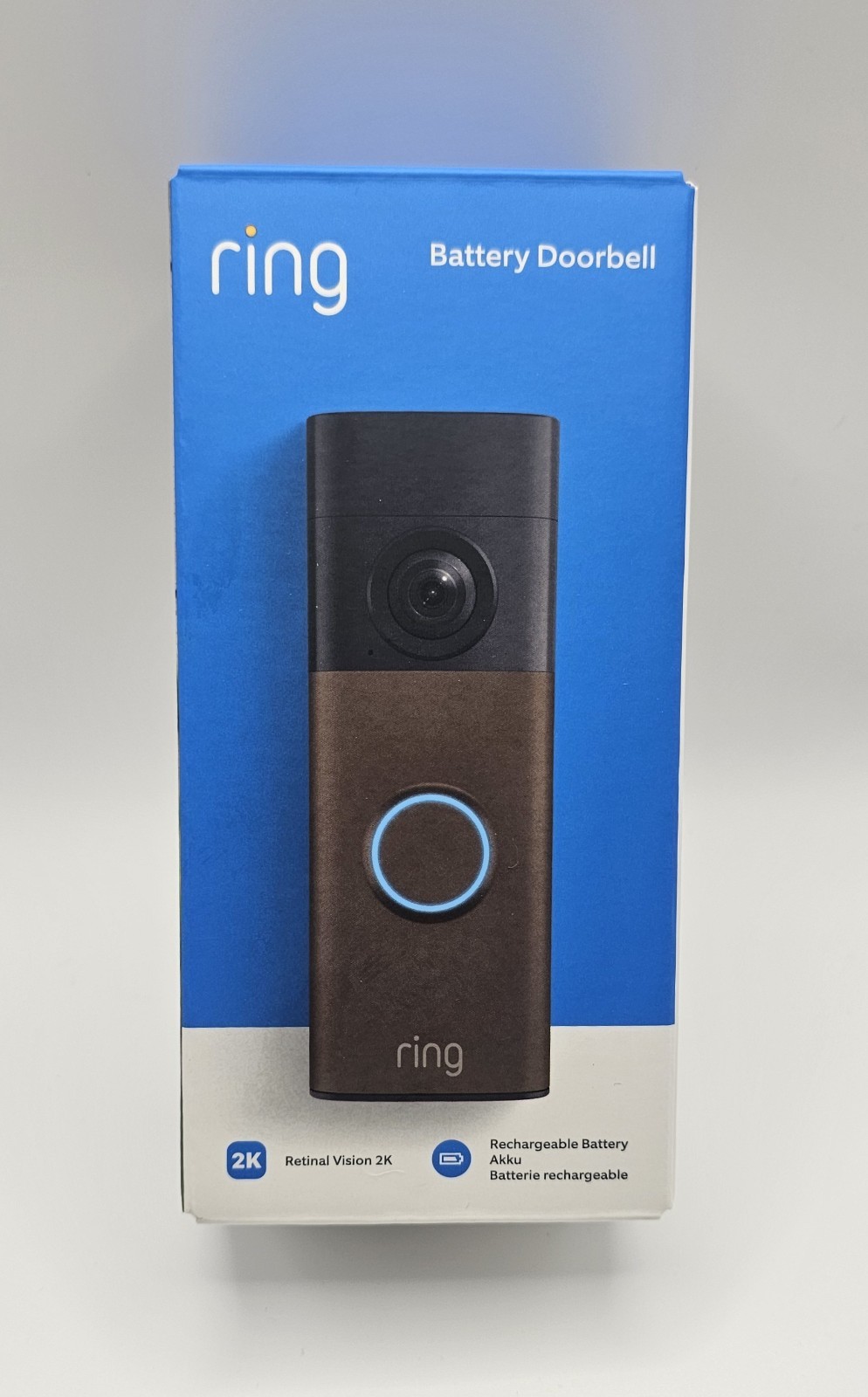 Ring Battery Video Doorbell High Res Retinal 2K Matte Mocha Newest Gen BRAND NEW
