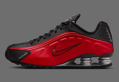 Nike Shox R4 Shoes University Red Black HQ1988-600 Men's Sizes NEW