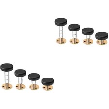 8 Pcs  Metal Bedside Fixator Anti-sloshing Actuator Home Wall Stabilizer Black