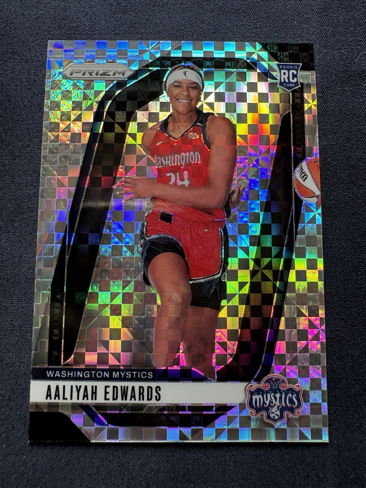 2024 Panini Prizm WNBA - Aaliyah Edwards #142 Checkerboard Prizm (RC)